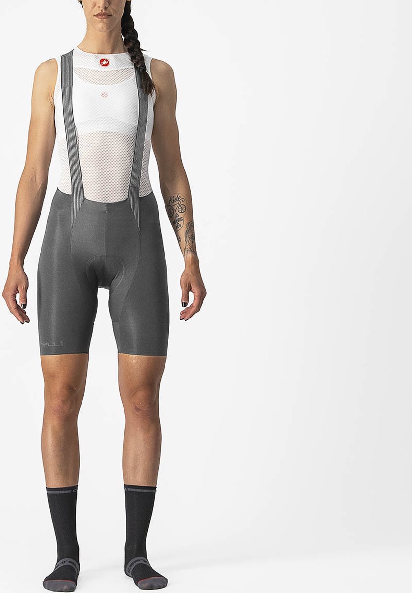 Castelli Free Aero RC bibshort grijs dames M
