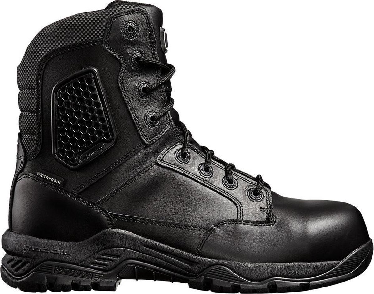 Magnum M801551 Strike Force 8.0 Leather Composite Toe & Plate Waterproof Side Zip - Black - 40