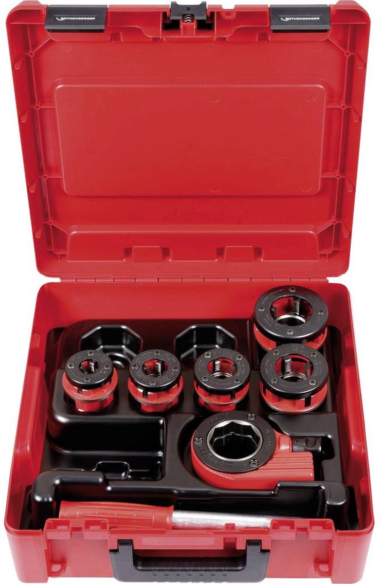 Rothenberger Schroefdraadsnijijzerset | 3/8, 1/2, 3/4, 1, 1 1/4 inch | 1 stuk - 070790X - 070790X
