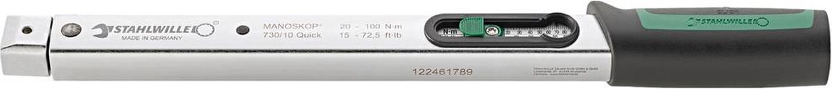 Stahlwille Momentsleutel | 20-100 Nm | 9 x 12 mm | 1 stuk - 50184010 50184010