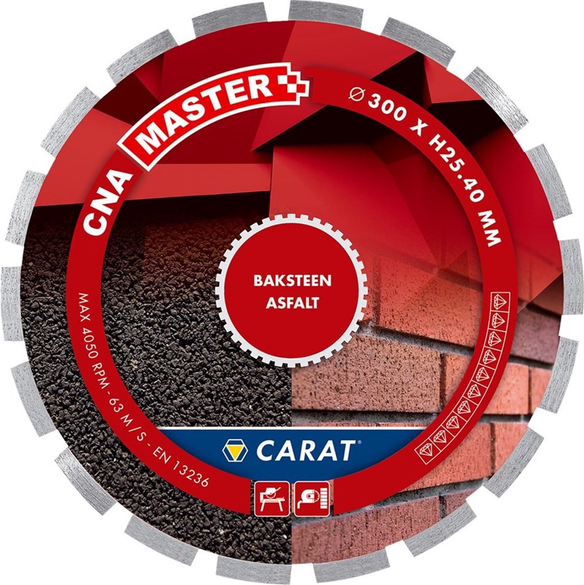 Carat DIAMANTZAAG BAKSTEEN Ø300x30,00MM, CNA MASTER - CNAM300500 - CNAM300500