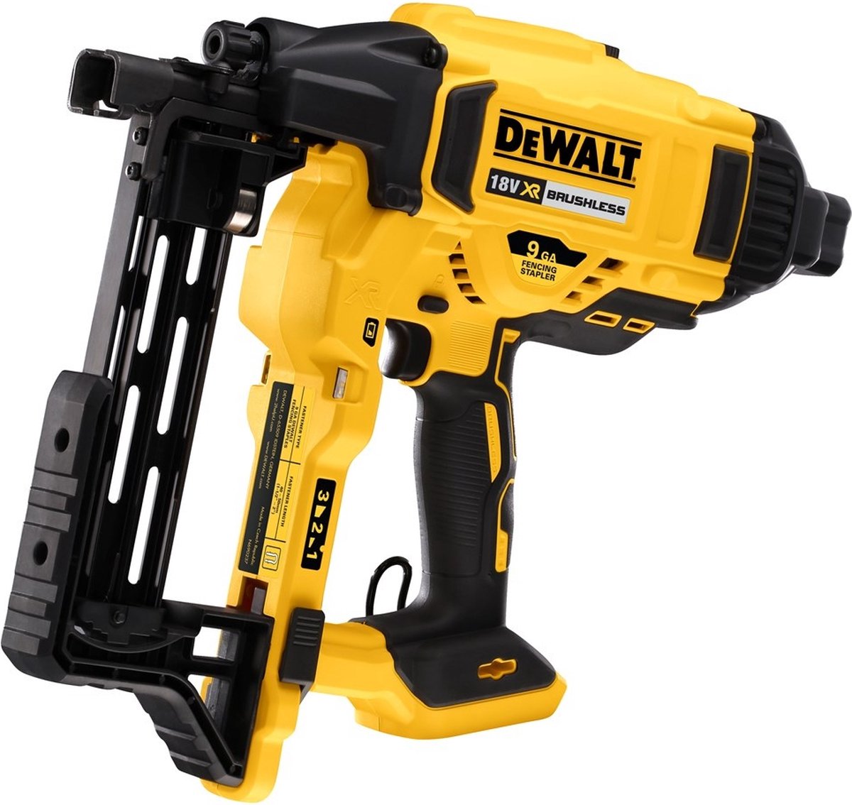 DeWalt DCFS950N | XR Accu Hekwerktacker | 18V | Body | Zonderr Accu"s en lader | 9GA | 40/45/50 mm - DCFS950N-XJ