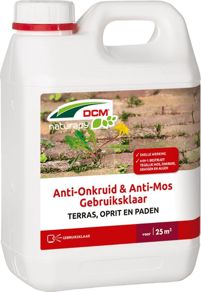 6 stuks! Anti-Onkruid & Anti-Mos Terras, Oprit en Paden Gebruiksklaar 2,5L - DCM