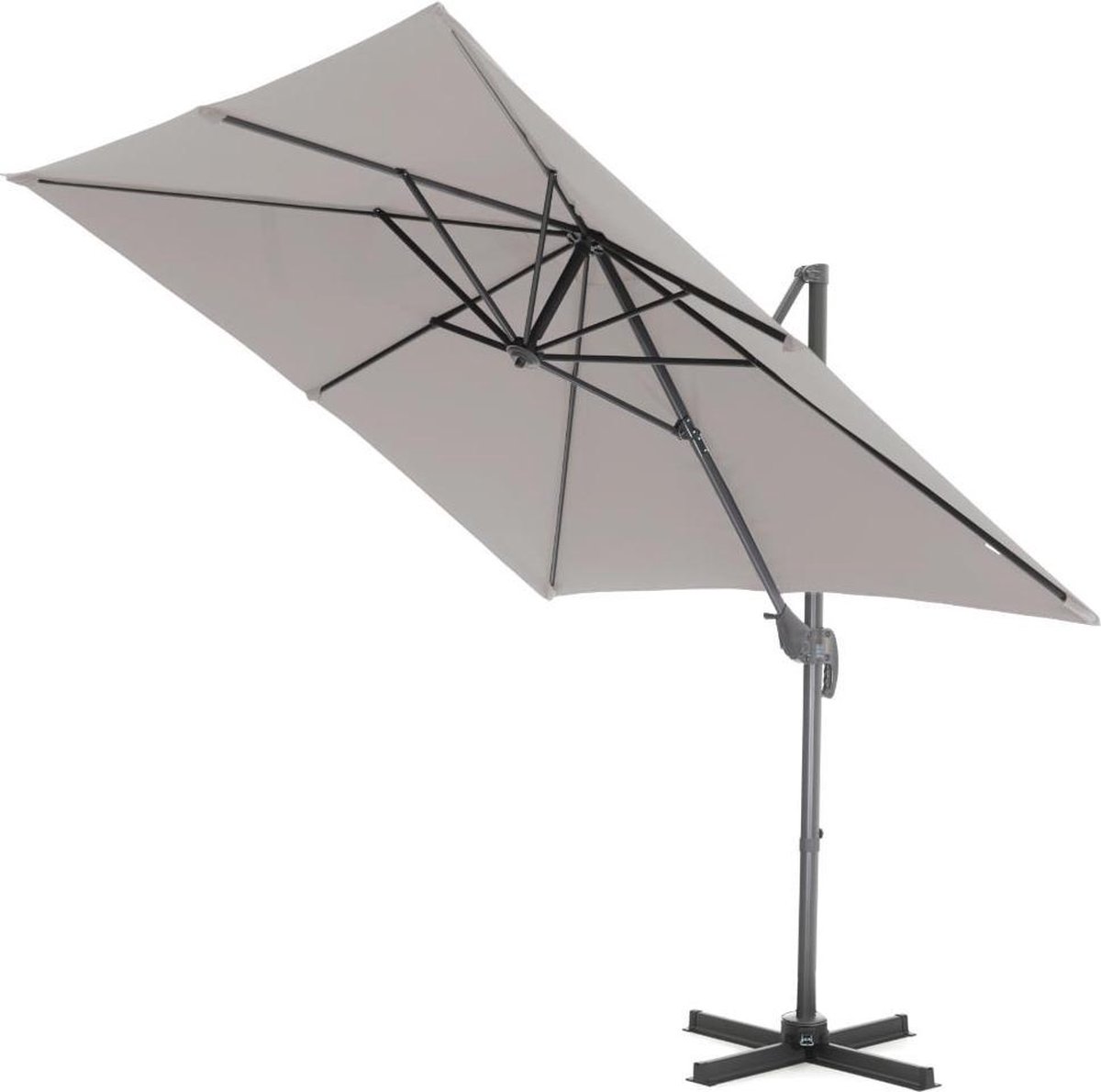 ACAZA Zweefparasol Lichtgrijs