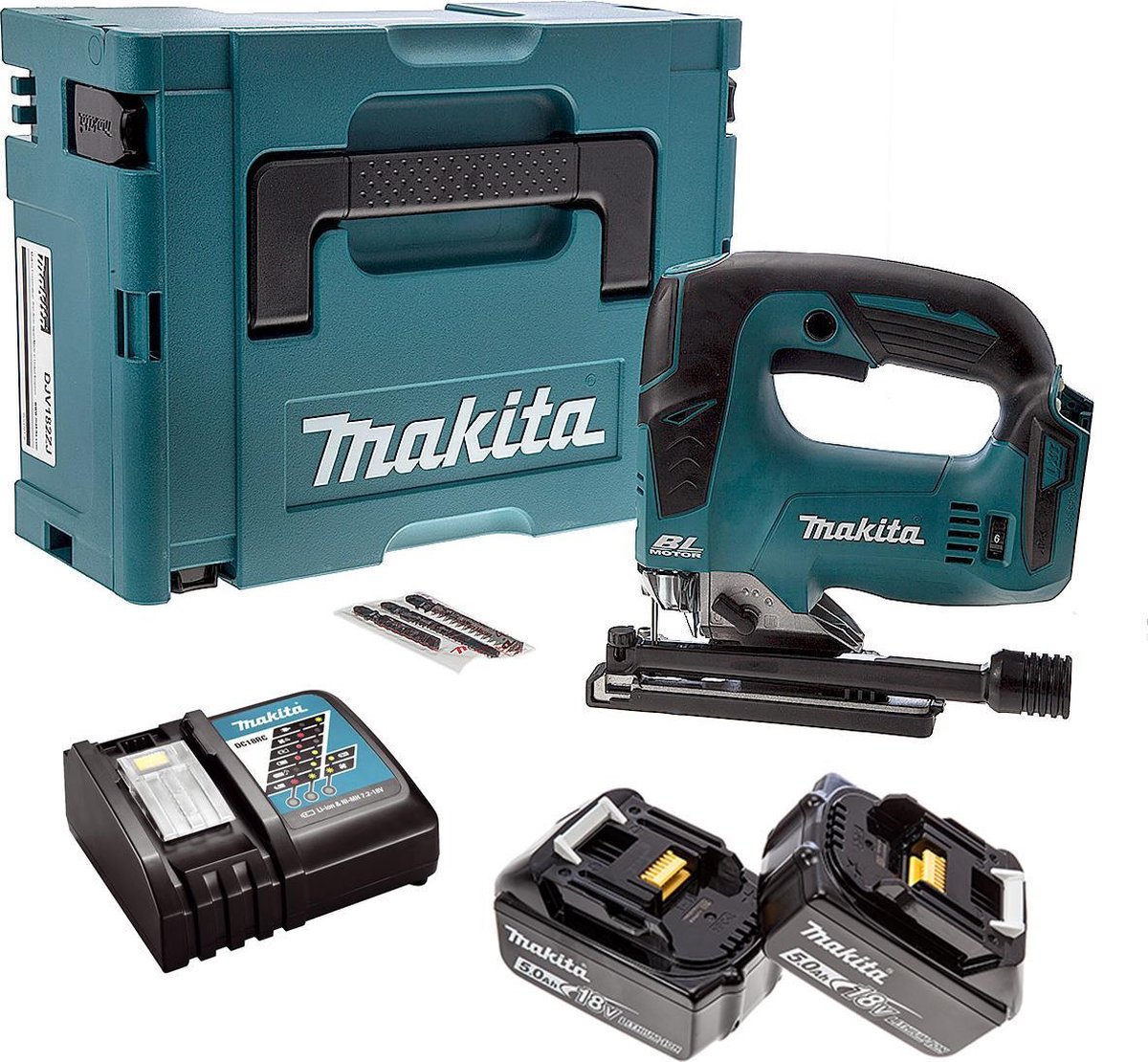 Makita DJV182RTJ Accu Decoupeerzaag D-greep | 18v 5.0Ah - DJV182RTJ