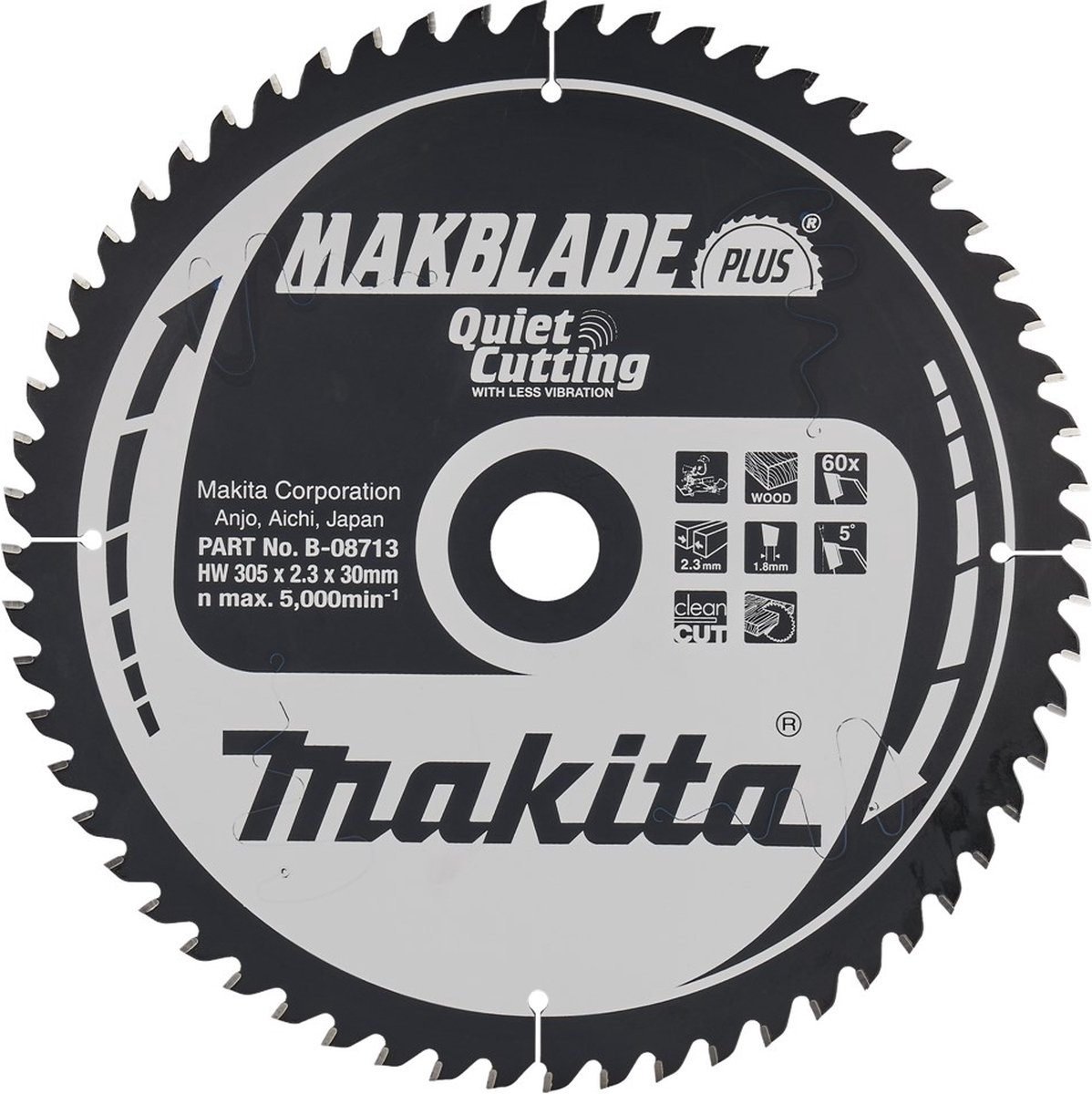 Makita Zaagb Hout 305x30x60T 5G - B-08713