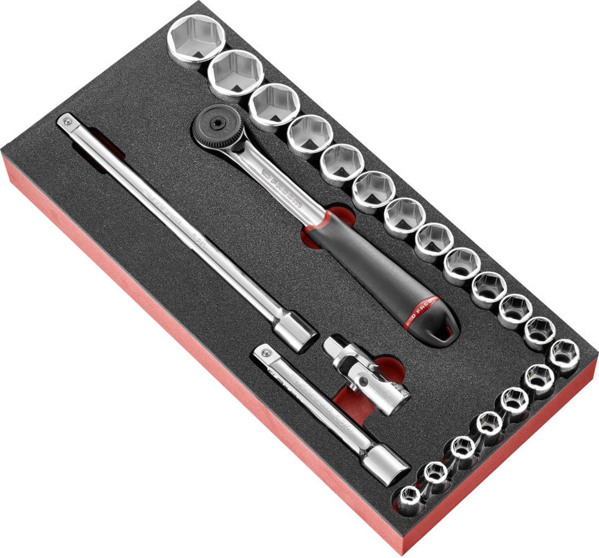 Facom module foam 1/2" doppen 6 kant en ratel - l3 - MODM.S161-36