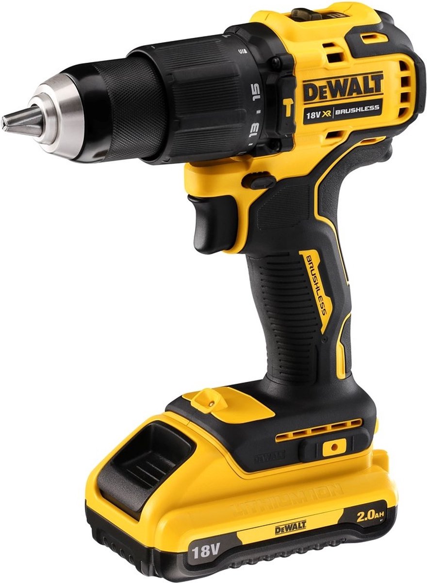 DeWalt DCD709D2T-QW Accu klopboormachine 18V 2,0Ah Li-Ion in TSTAK koffer - DCD709D2T-QW