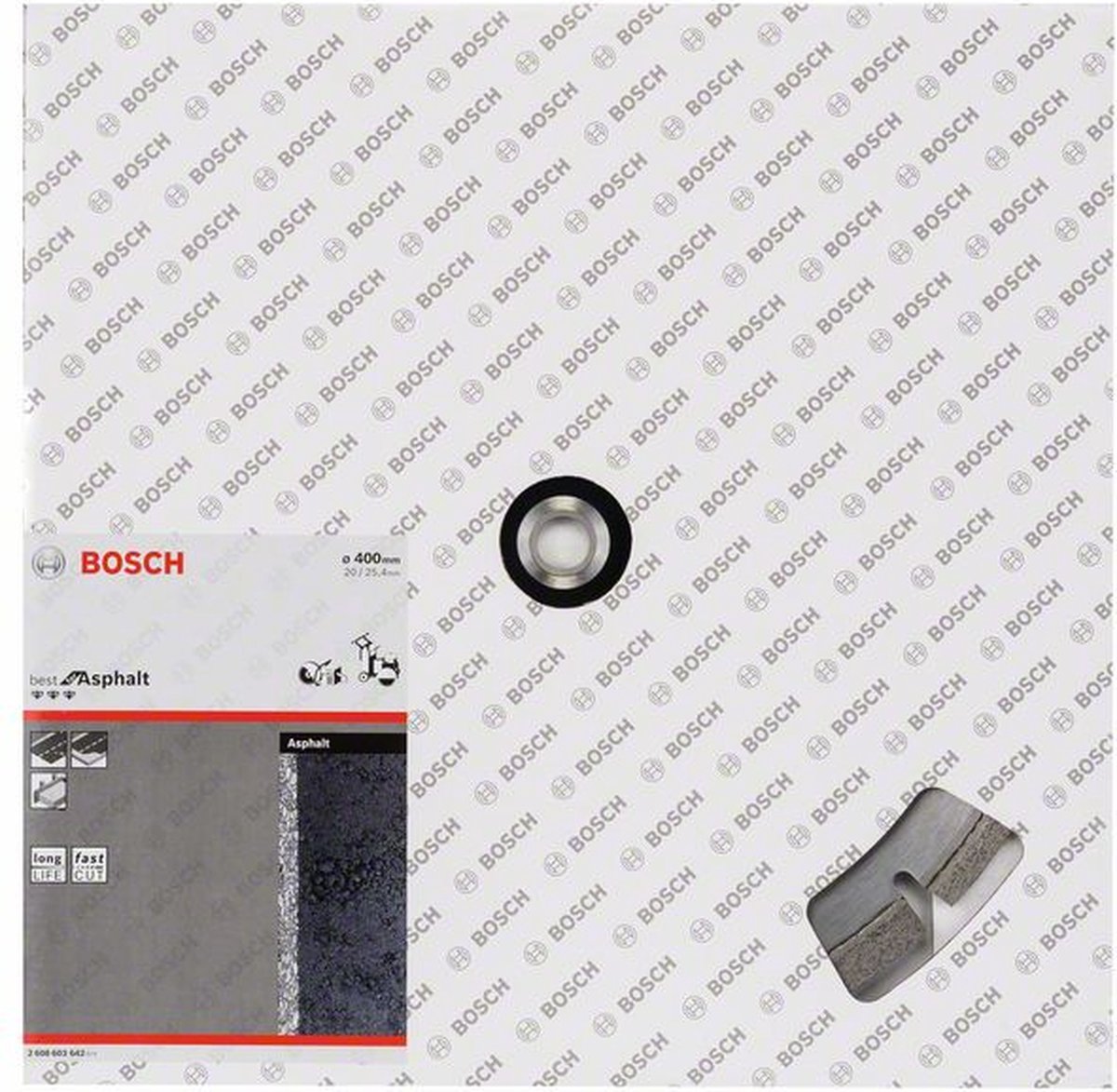 Bosch Accessoires Diamantschijf Best for Asphalt, 400x25.4x12mm - 2608603642