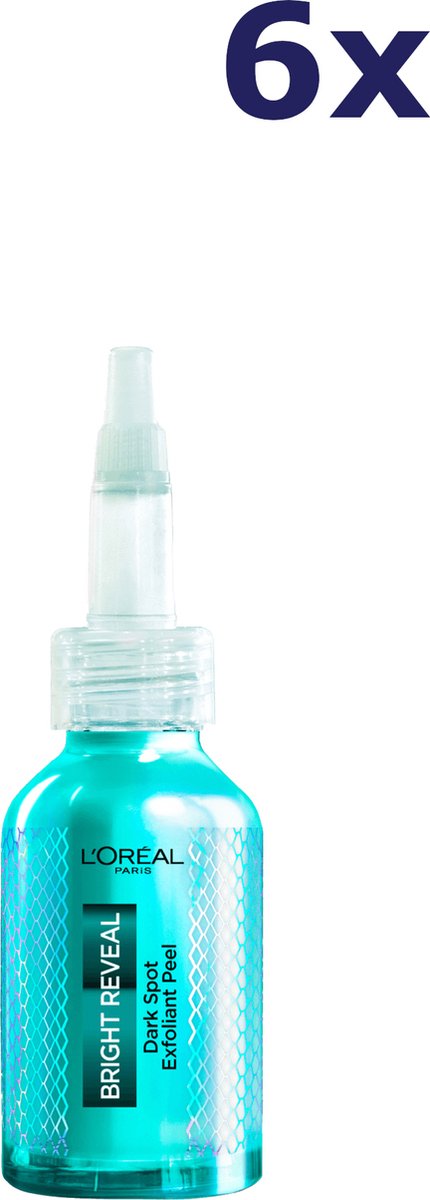 6x L'Oréal Dark Spot Exfoliant Snakepeel Bright Reveal 25 ml