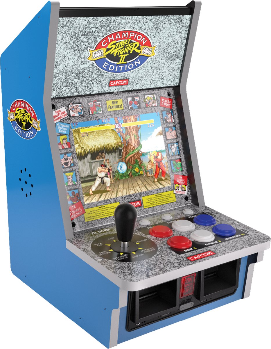 Evercade Alpha Bartop Arcade - Street Fighter (6 games)