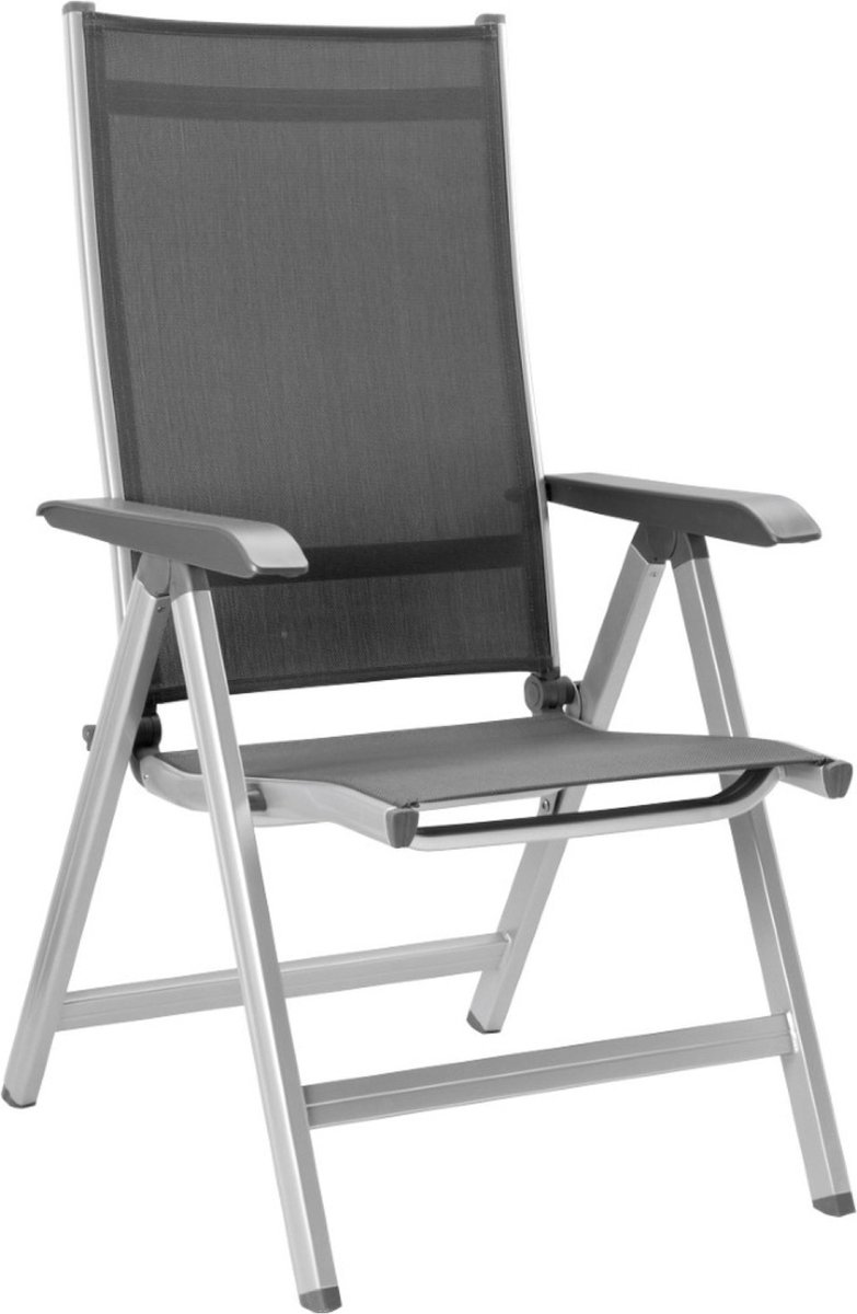 Basicplus zilver antraciet verstelbare fauteuil - Kettler