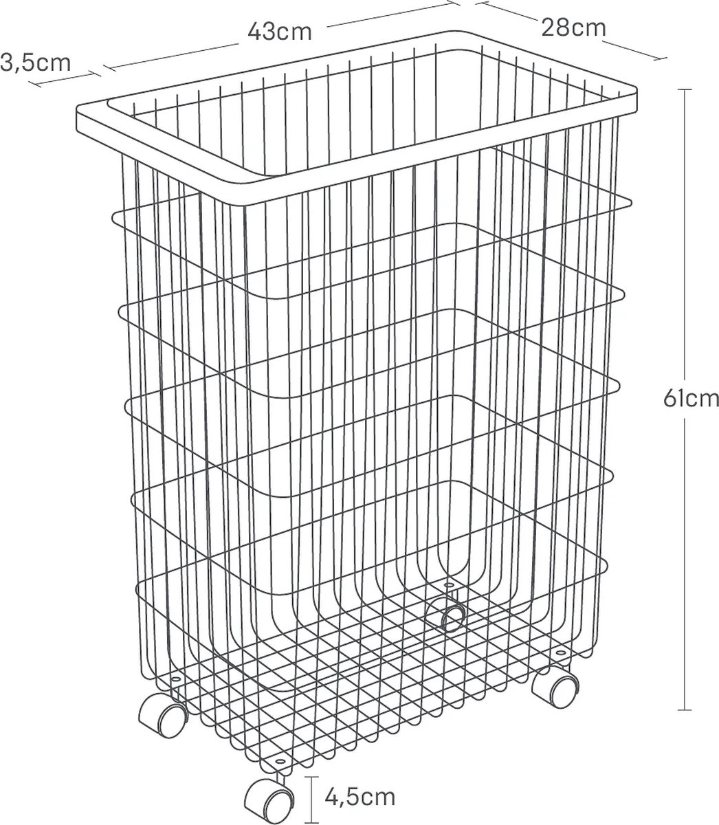 Yamazaki Wasmand op Wielen - Tower - Wit