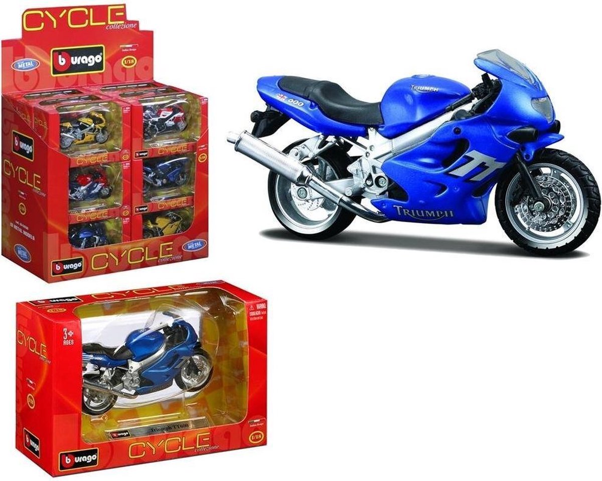 Bburago 1:18 Cycle Assorti Display 18 Stuks