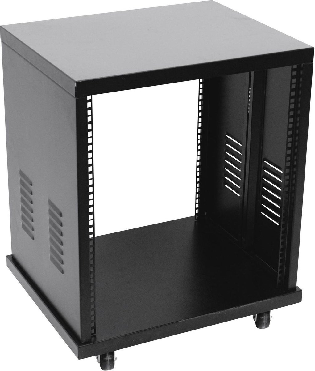 Omnitronic SR-19 19 inch rack 10 HE Staal Incl. wielen