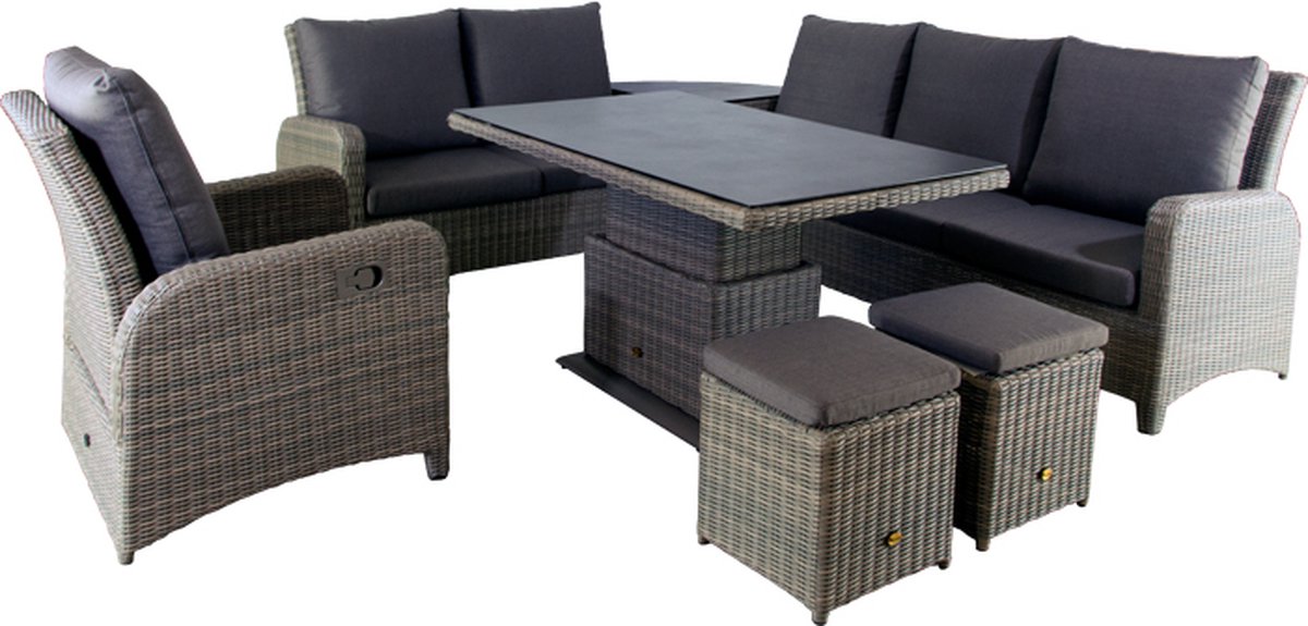 Loungeset Allentown Chocolate Taupe - Oosterik Home