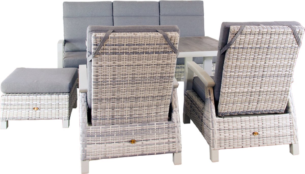 Loungeset New Haven Frozen Grey - Oosterik Home