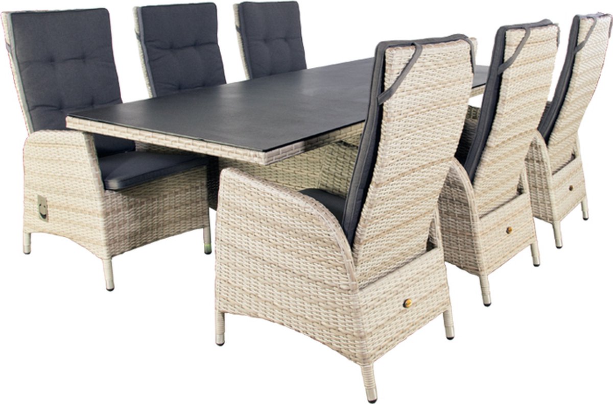 Dining set Santa Cruz Sunrise Beige - Oosterik Home
