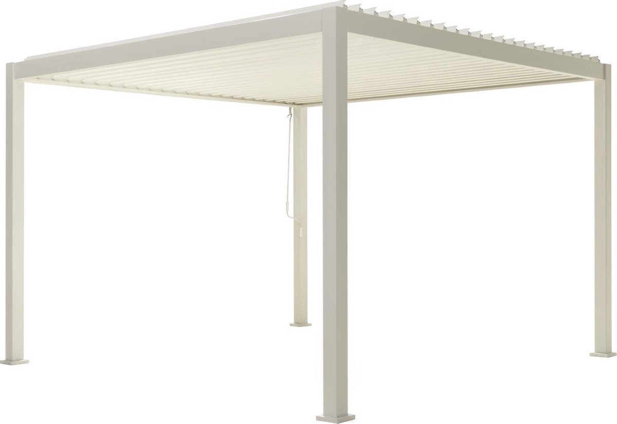 Overkapping vierkant M Alvaro Gazebo 360 x 400 cm Matt white - Suns
