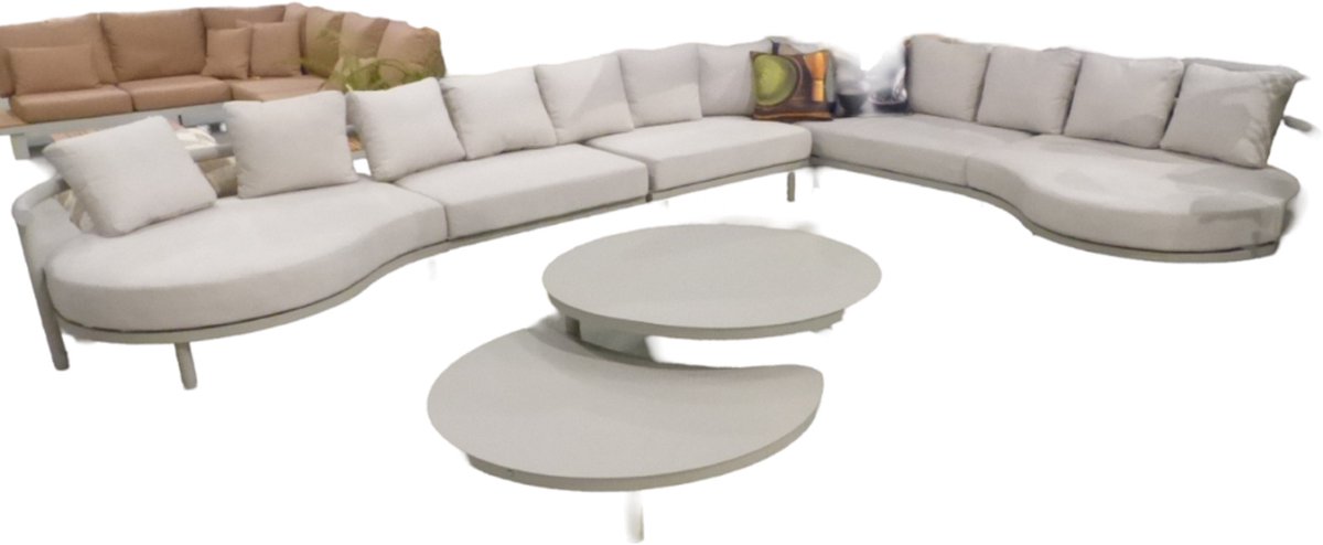 Hoshi loungeset salix 460x334 cm inclusief wheat kussens - Yoi