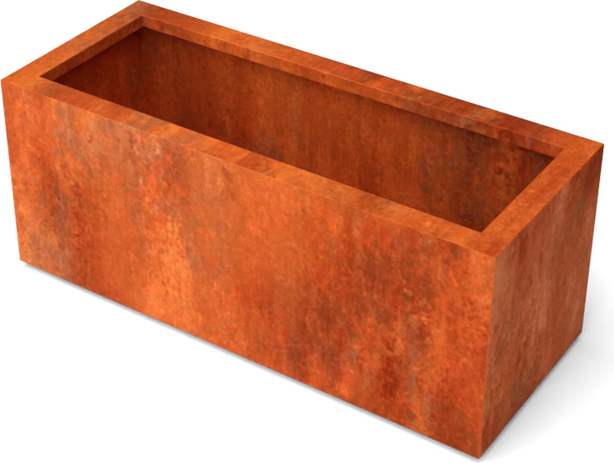 Artesa rechthoekige plantenbakken cortenstaal 1200x500x600 mm - Geroba