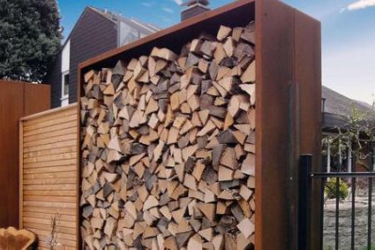 Houtopslag Egura 150x38,5x150 cm - Geroba