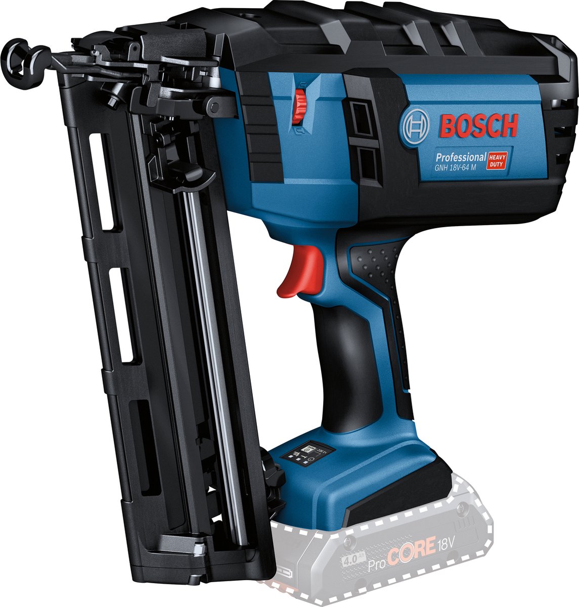 Bosch Blauw GNH 18V-64 M Professional | Accu Tacker | 18V | excl. accu en lader | In doos - 0601481000