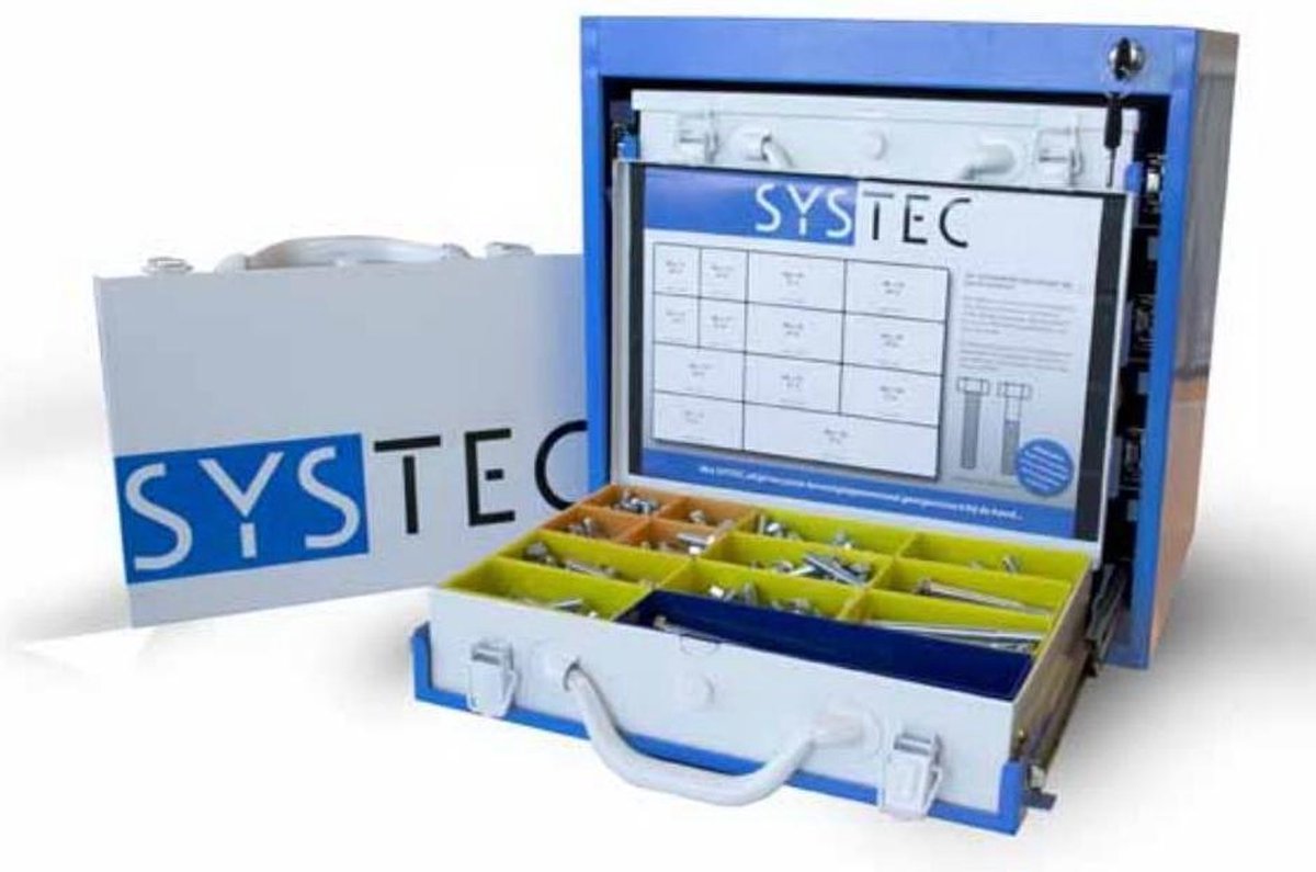 Systec Assortimentskoffer Tapbout Rvs-A2 Din933 M6/M8/M10 - 8960.60.40207