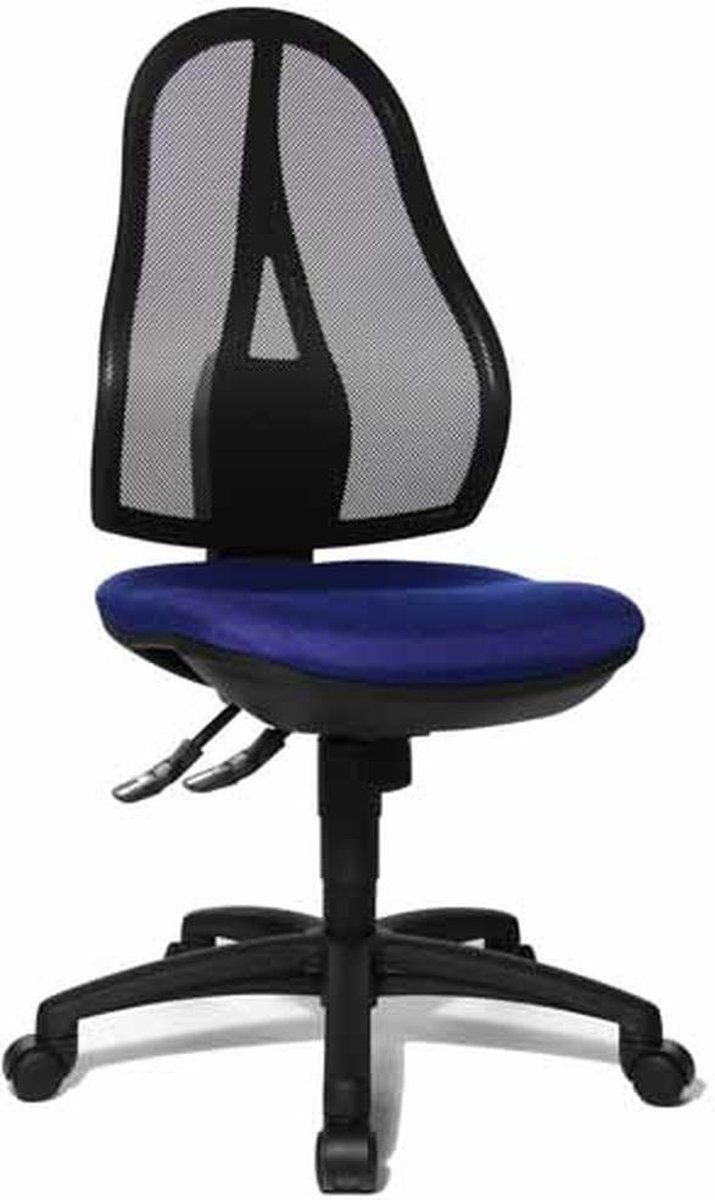 Topstar Bureaudraaistoel | met puntsynchroontechniek | blauw 430-510 mm | zonder armleuningen draagvermogen 110 kg | 1 stuk - OP200 G26 OP200 G26
