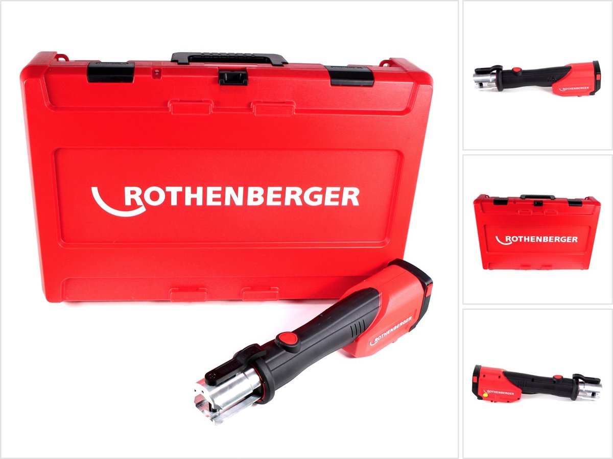 Rothenberger Accu-persmachine | 12-110 mm | Zonder accu, zonder laadapparaat kunststof koffer | 1 stuk - 1000002683 - 1000002683