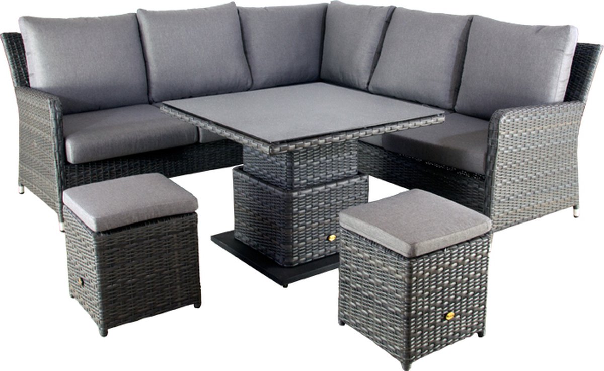 Loungeset Ridgecrest Midnight Grey - Oosterik Home