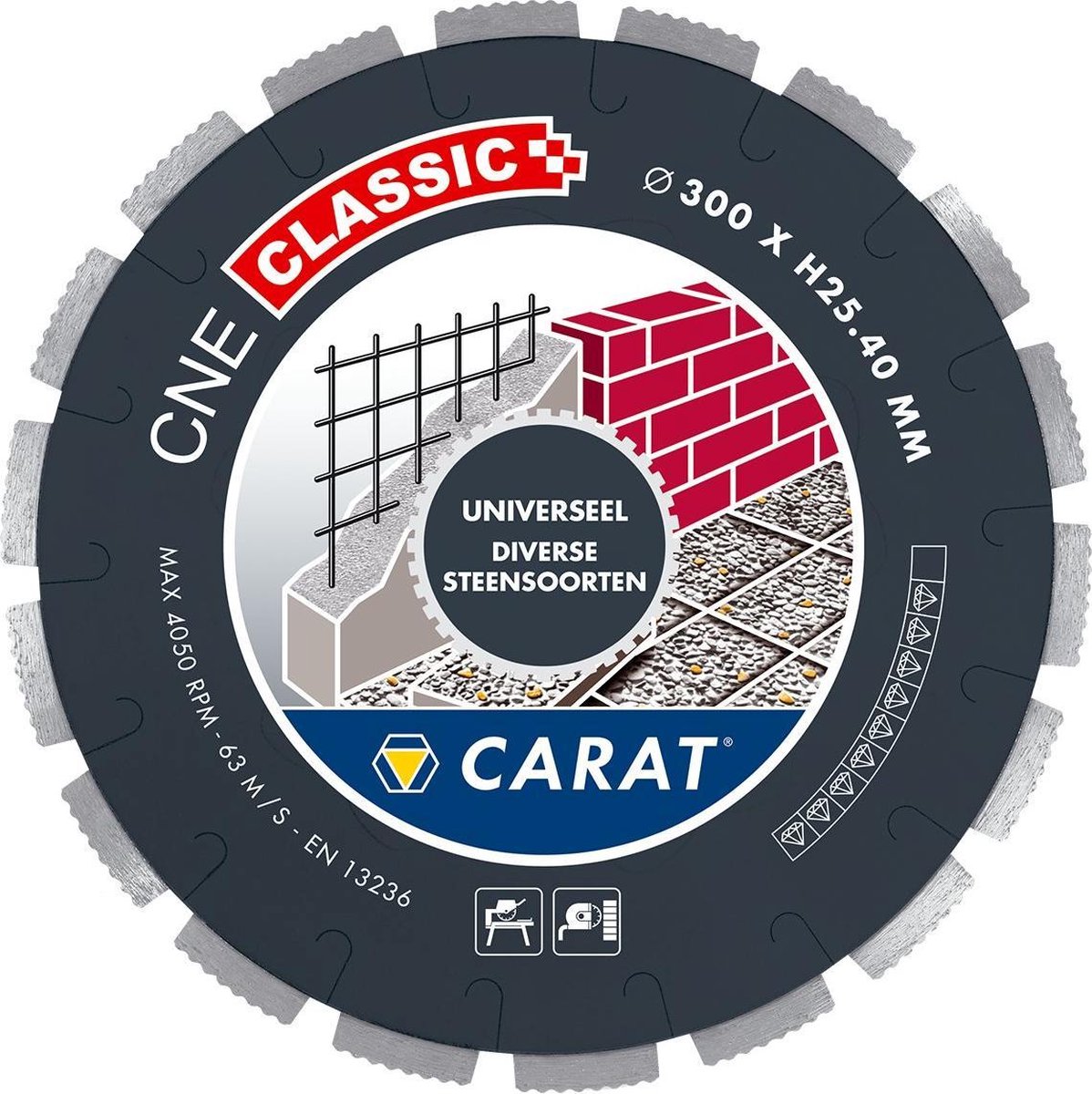 Carat DIAMANTZAAG UNIVERSEEL Ø370x30,00MM, CNE CLASSIC - CNEC370500 - CNEC370500