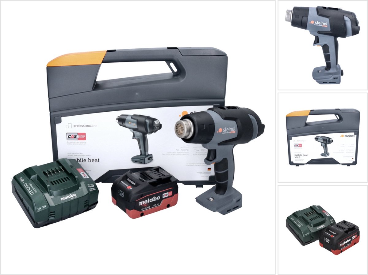 Steinel Accu Heteluchtpistool MH5 KF SC, 5.2Ah - 068233 068233