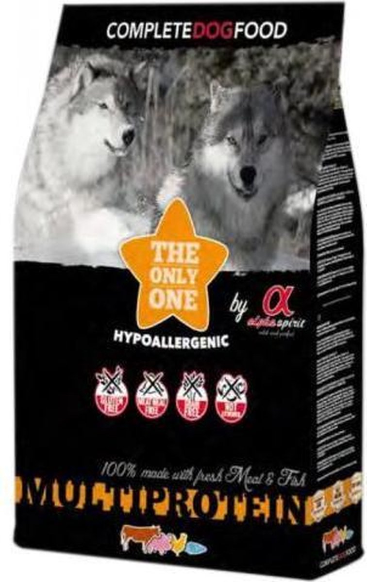 2x12kg The Only One Multiprotein Alpha Spirit Hondenvoer