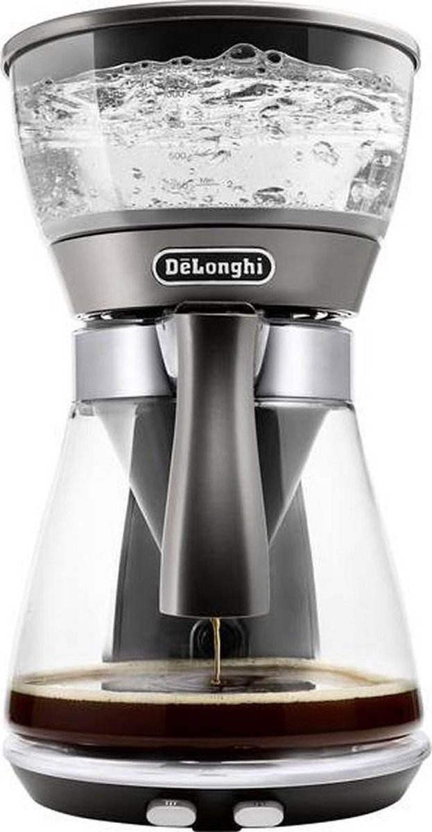 DeLonghi ICM17210 Clessidra Koffiezetapparaat Glas, Zilver-grijs Capaciteit koppen: 10