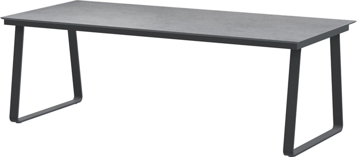 Konos Tafelframe Antracite met HPL Light Grey tafelblad 220 x 95 cm - 4SO
