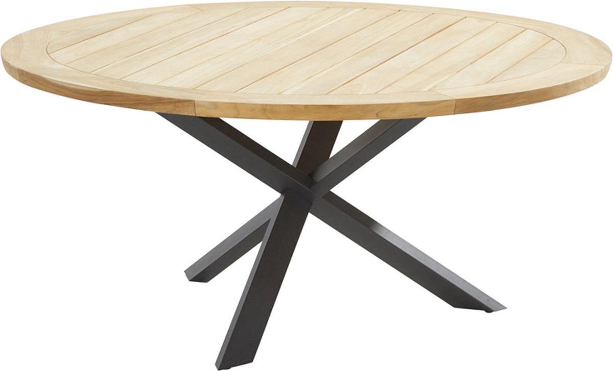 Taste Prado Dining Tafel Teak Antracite dia. 160 cm - 4SO