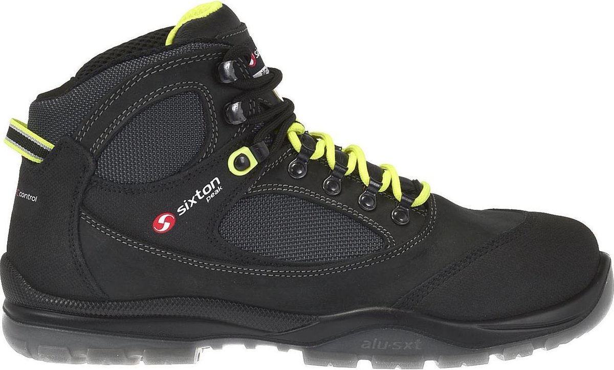 Sixton Peak 93339-00 Sound HG S3 ESD Zwart/Lime - Maat 35 - 00.091.013.35