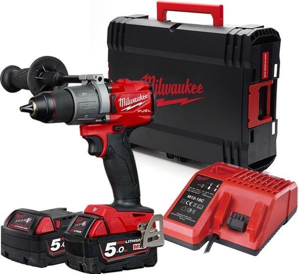 Milwaukee M18 ONEPD2-502X Accu klopboormachine 18v 5.0Ah - 4933464527