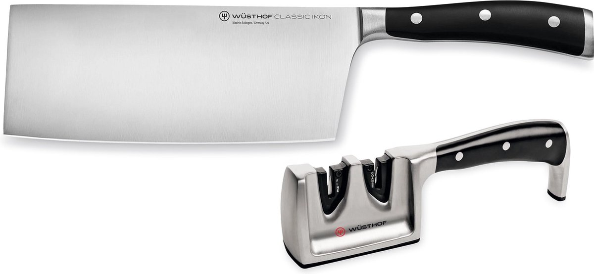 Wusthof Koksmes en slijperset Classic Ikon 2-Delig