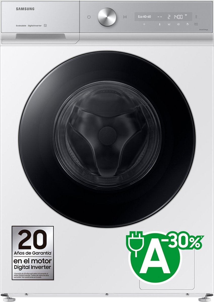 Samsung Ww90db8u95gh 8000-serie Bespoke Quickdrive Wasmachine (9 Kg 1400 Rpm A)