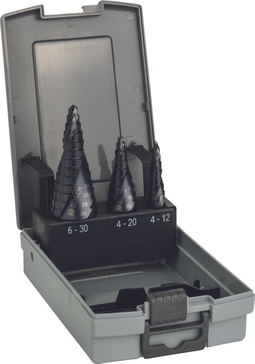 Bosch Accessoires 3-delige set trappenboren HSS-AlTiN 1st - 2608588069
