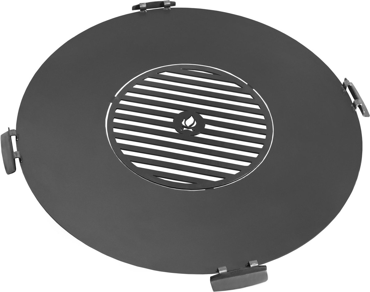 CookKing Grillplaat met grillrooster met 4 handvatten-102 cm