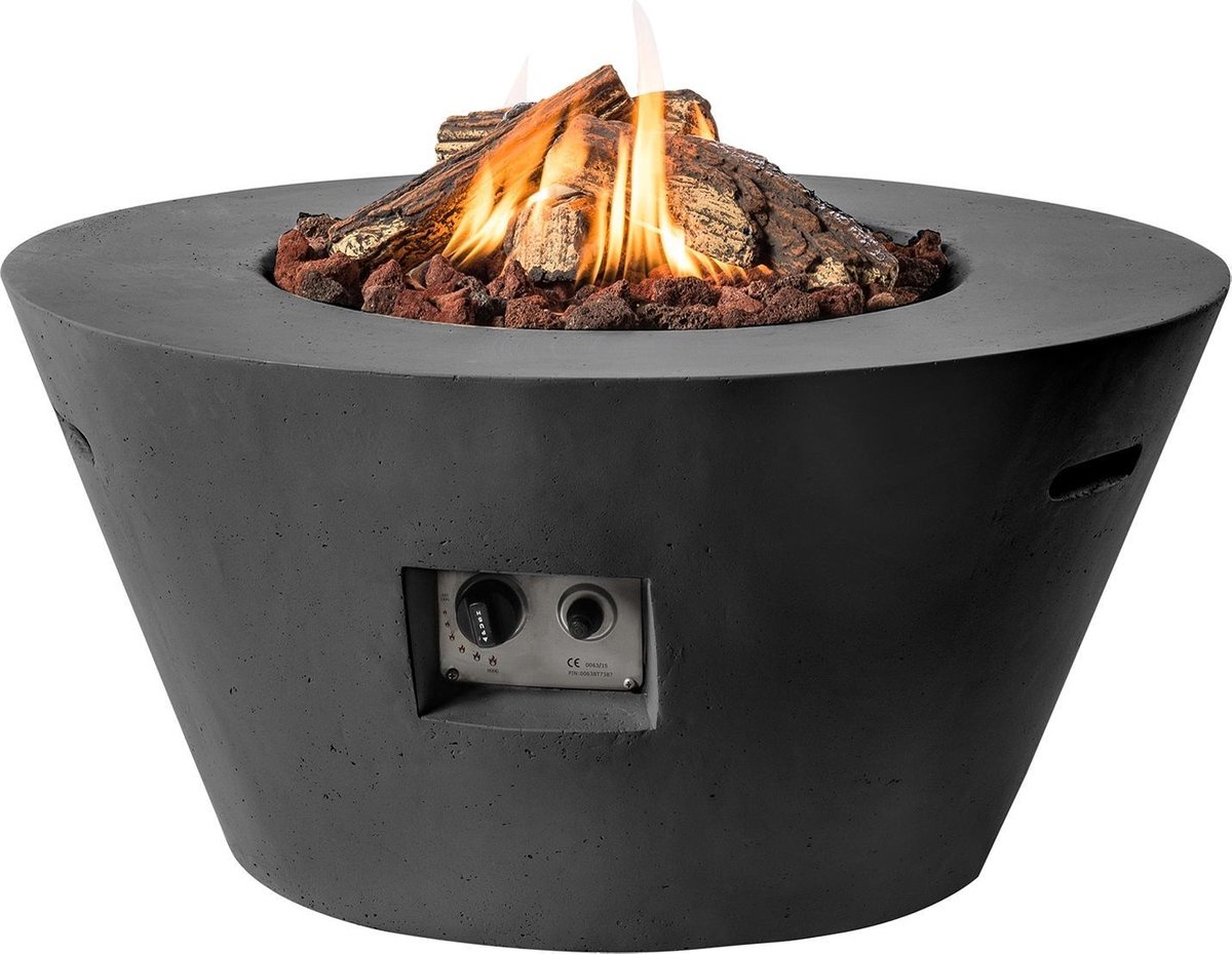 Happy Cocooning Vuurtafel Cone Zwart