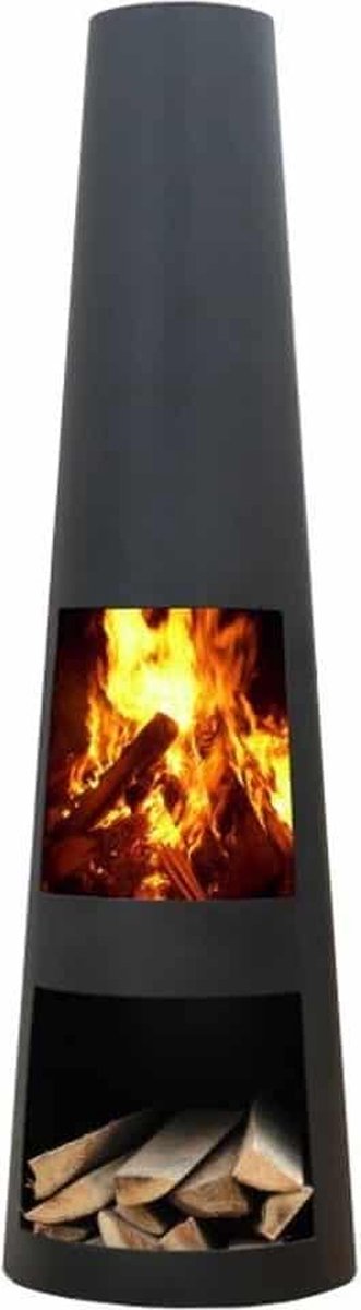 GardenMaxX Rengo XL Zwart Tuinhaard