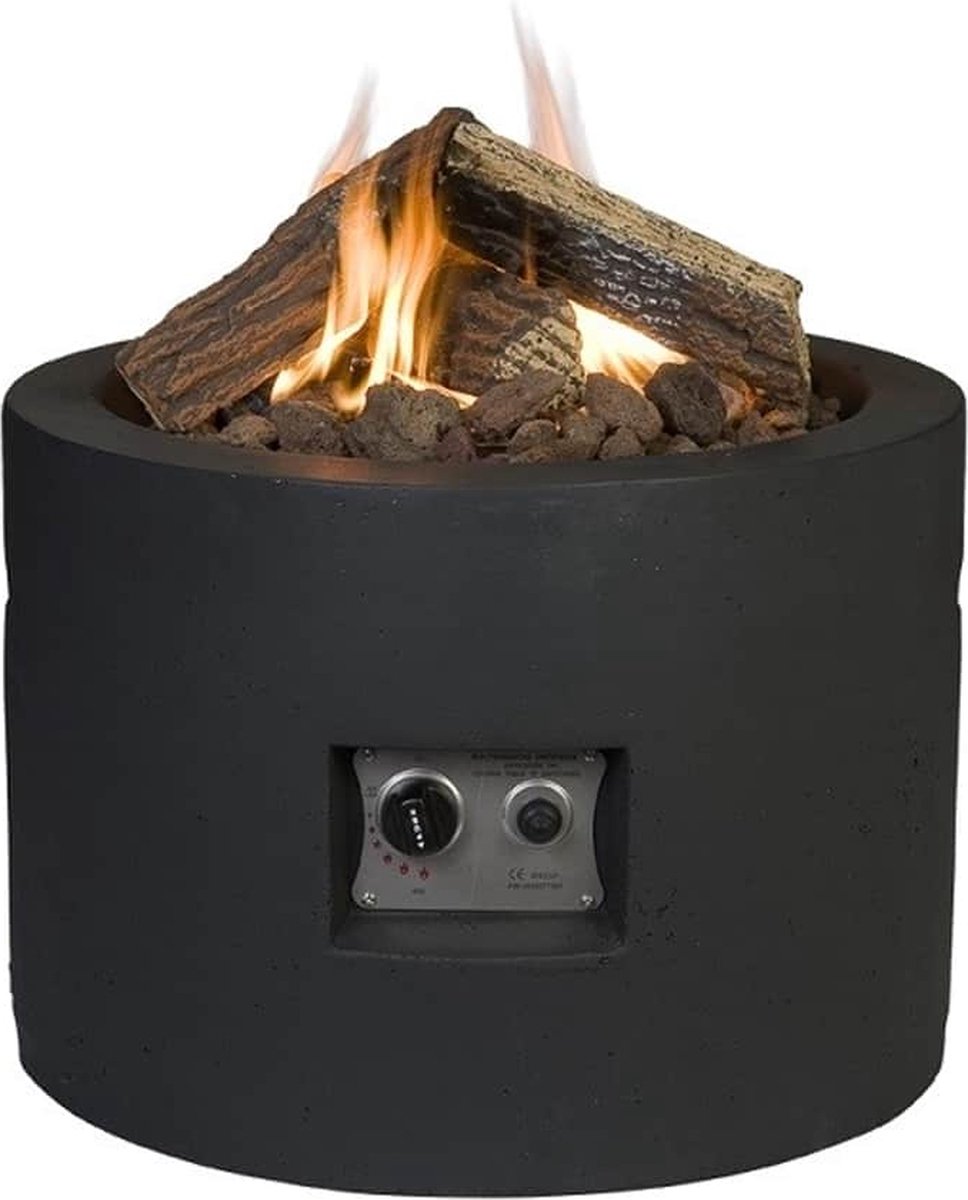 Happy Cocooning Vuurtafel Rond Zwart