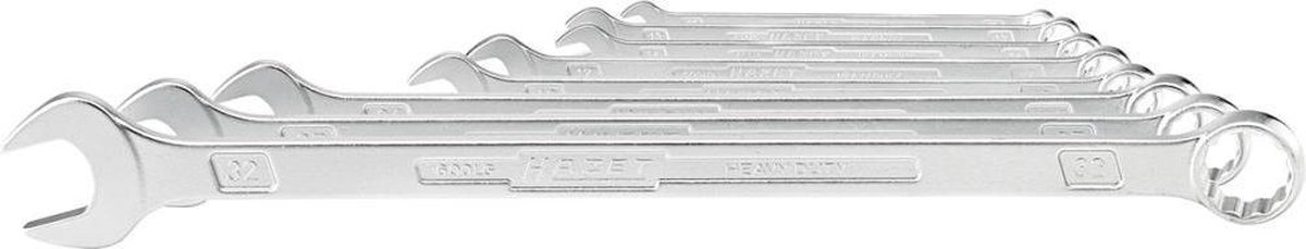 Hazet Ring-steeksleutelset | 600LG/8 | 8-delig | sleutelmaat 10-32 mm | vorm A | speciaal staal - 8000465133