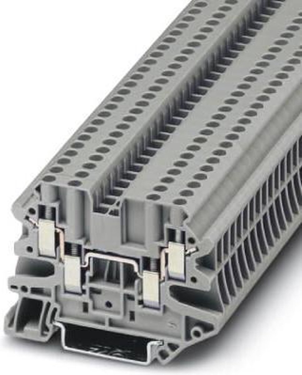 Phoenix Contact 3044542 Doorgangsserieklem 5.2 mm Schroeven Grijs 50 stuk(s)