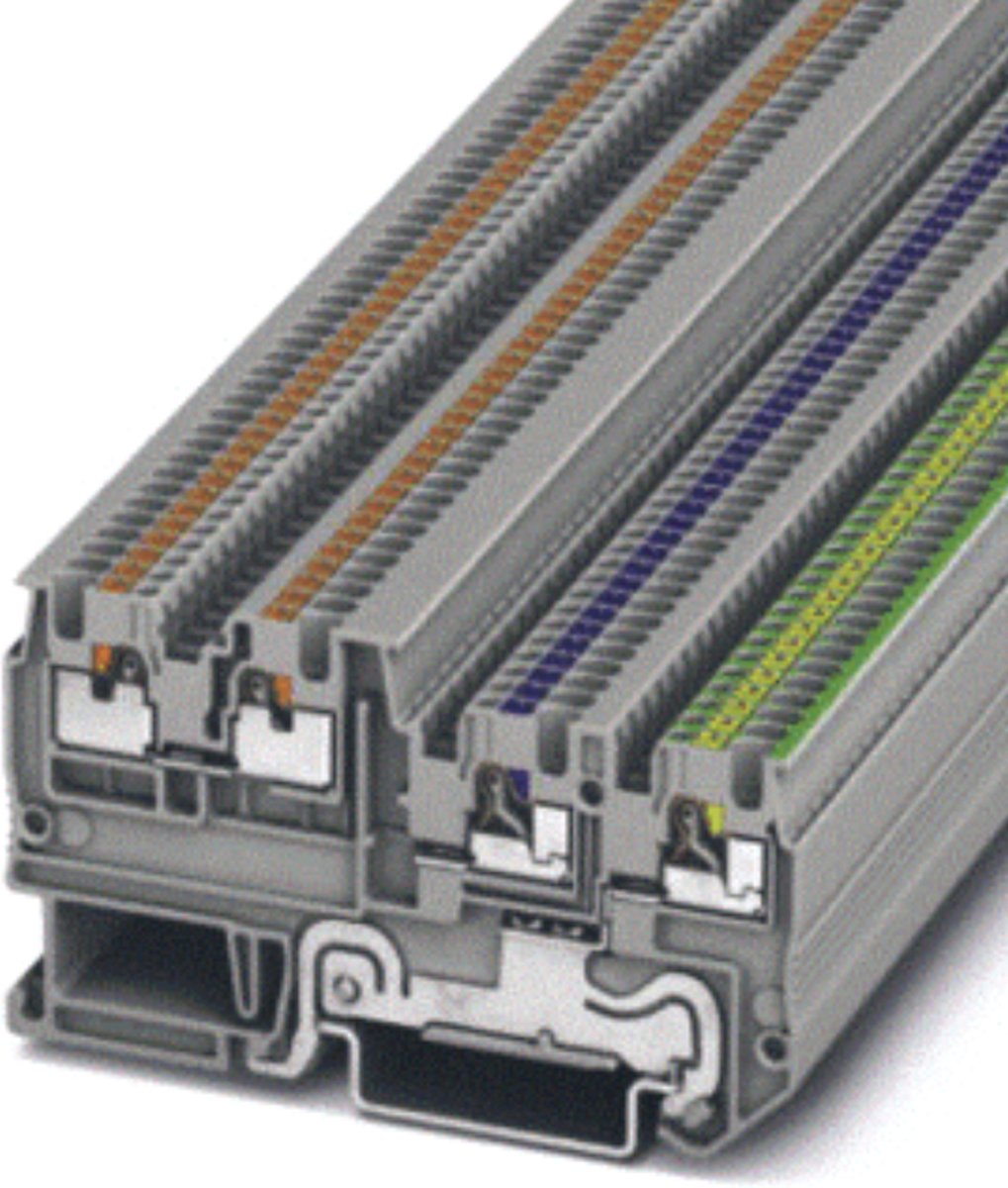 Phoenix Contact 3244449 Initiator- en actuatorklem 3.5 mm Push-Lock-veeraansluiting Grijs 50 stuk(s)