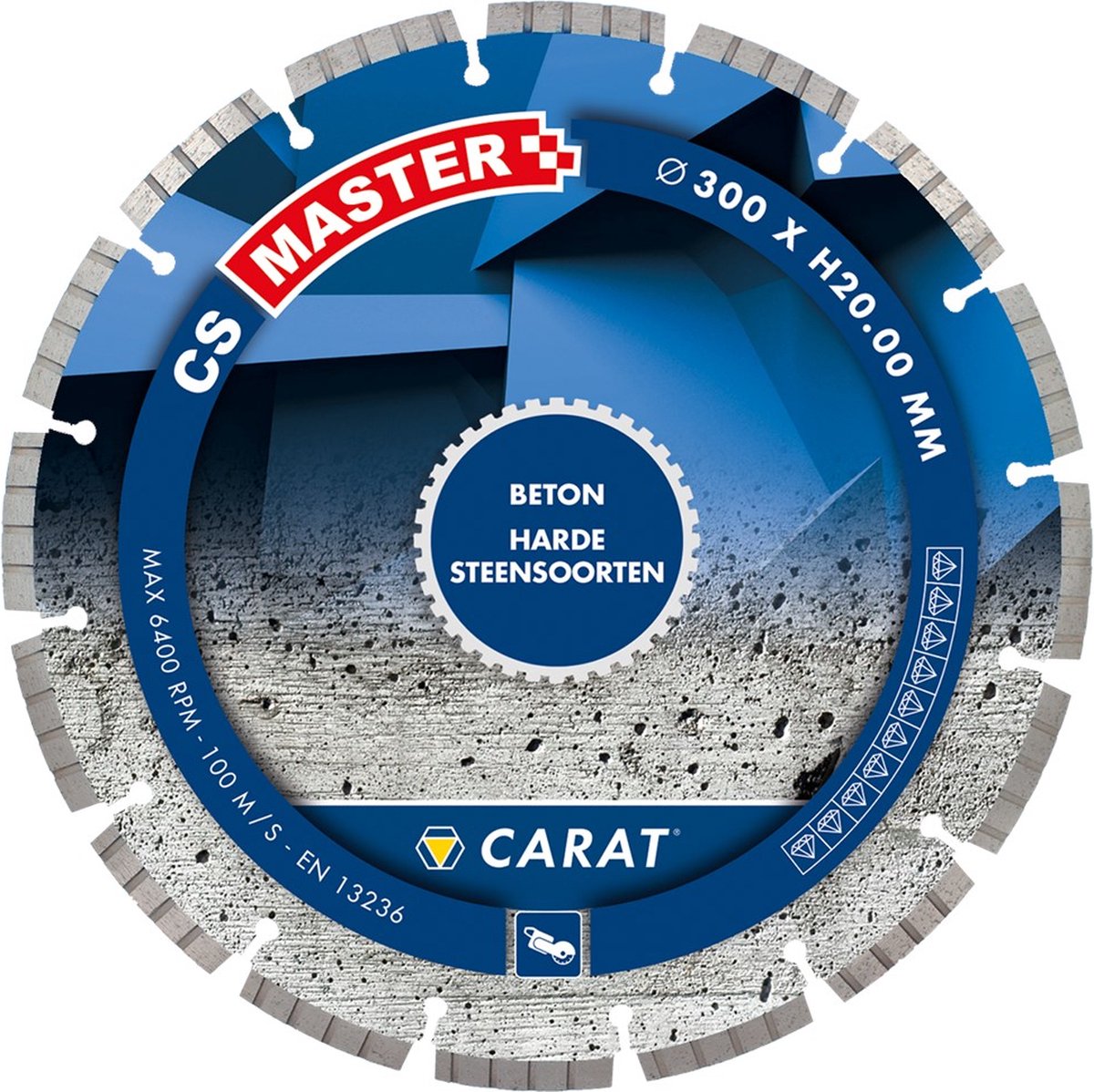 Carat DIAMANTZAAG BETON Ø300x20,00MM, CS MASTER - CSM3002000 - CSM3002000